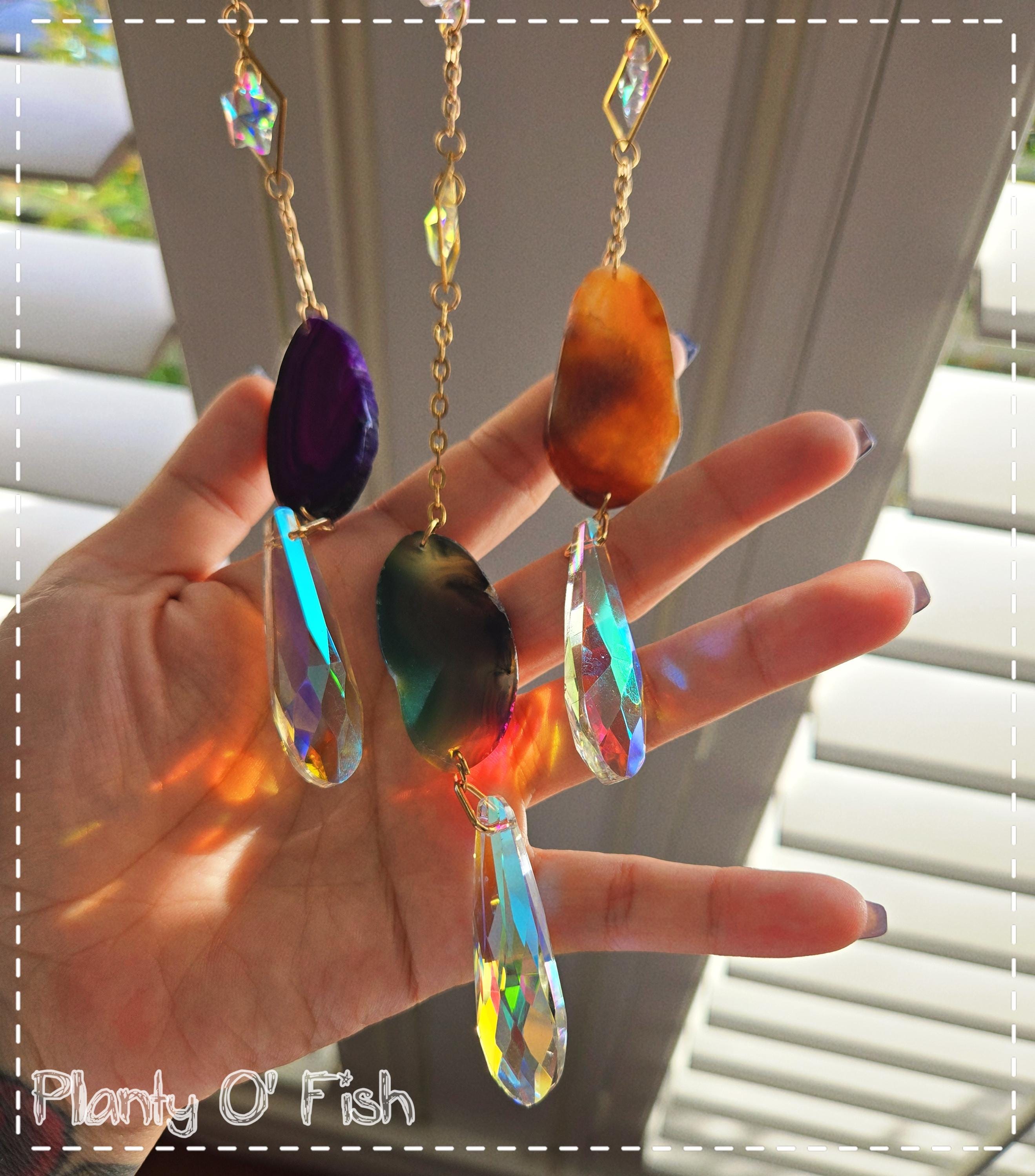 Moon Charm window hanging suncatcher