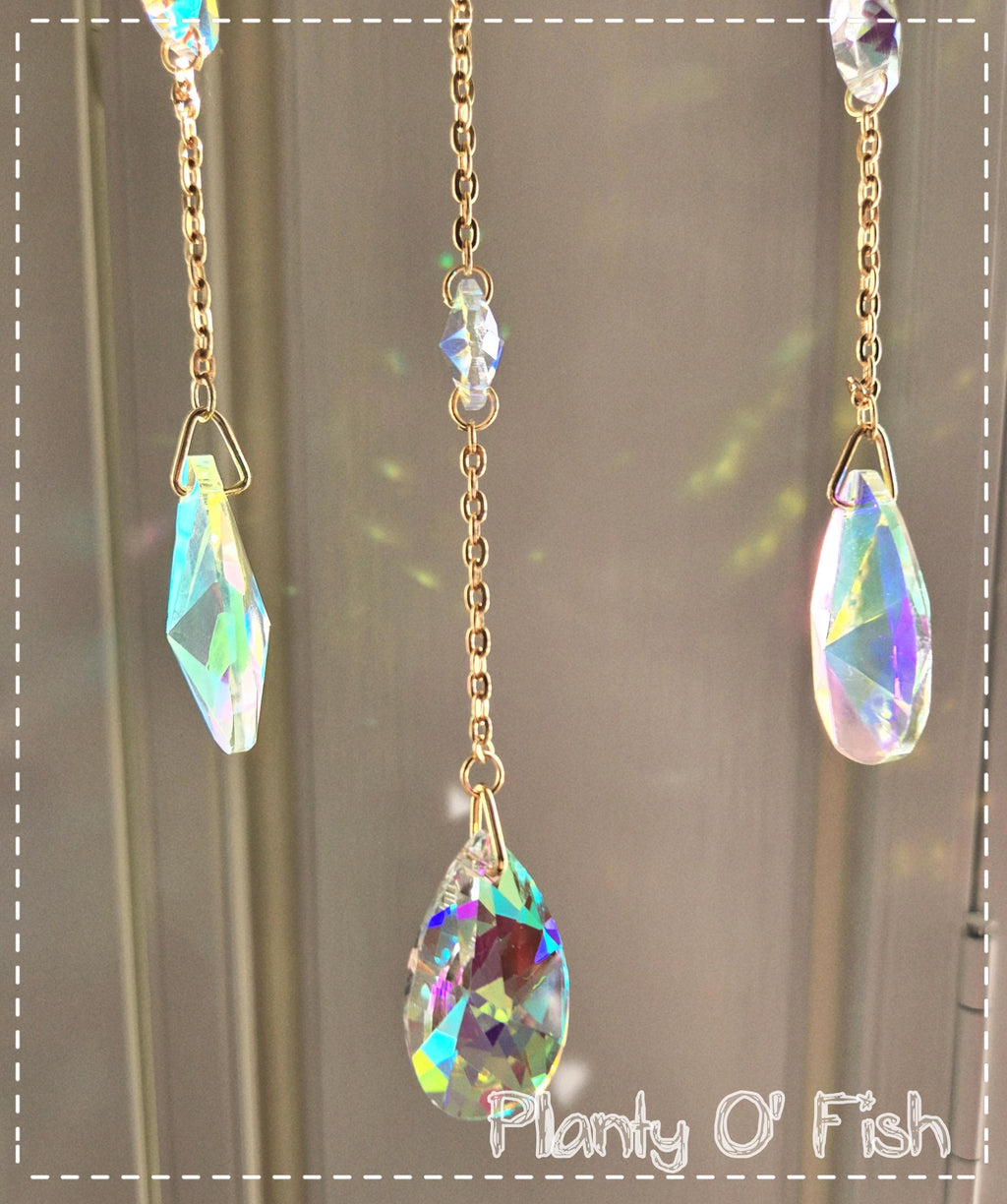 Moon Charm window hanging suncatcher
