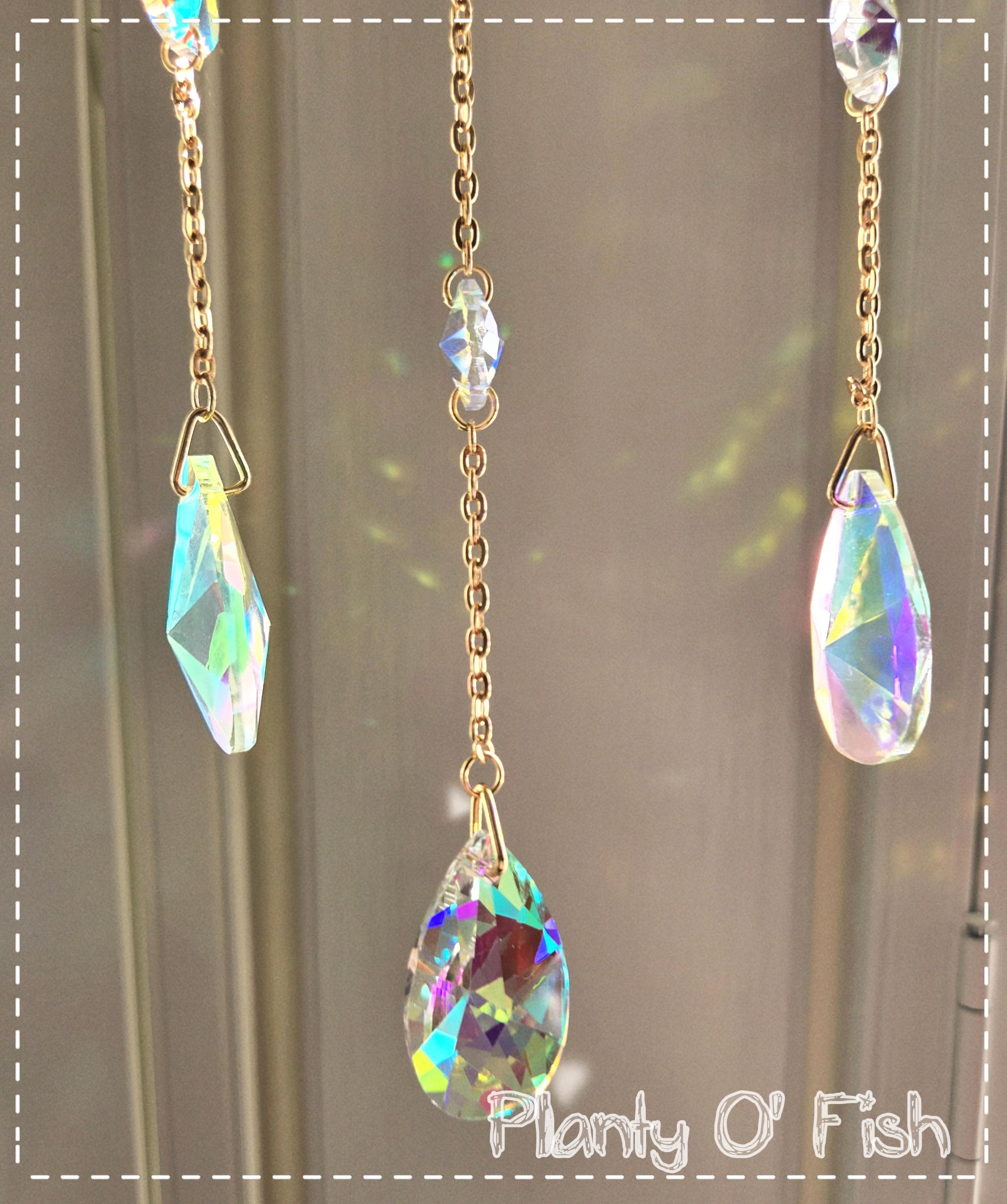 Moon Charm window hanging suncatcher